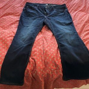 New women’s bootcut dark wash jeans